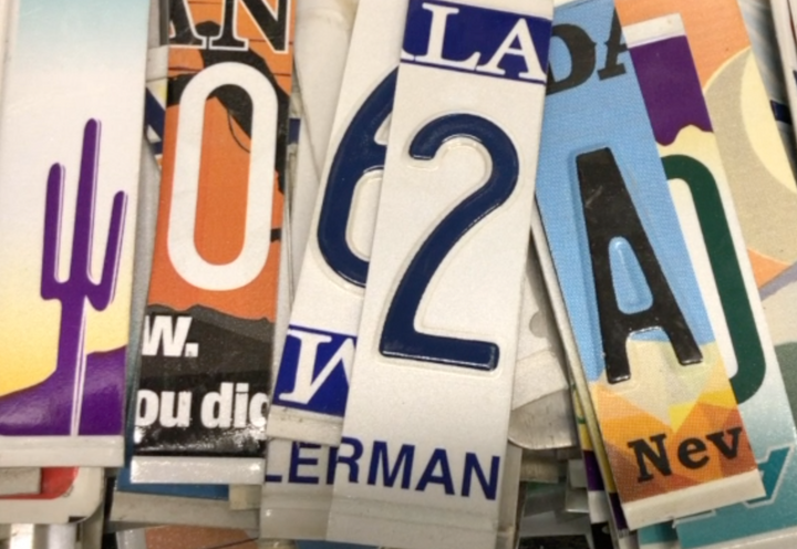 How to Cut License Plates for Letters and Numbers