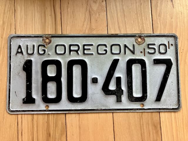 1950 Oregon License Plate – RusticPlates