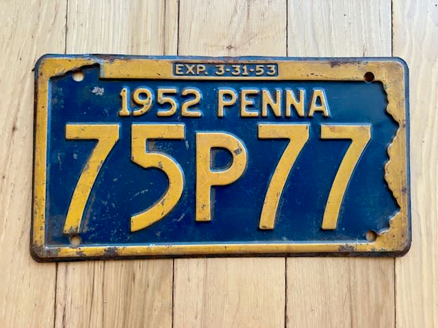 Insigne Bouton Permis De Pêche Pennsylvanie 1952 - Original Vintage USA