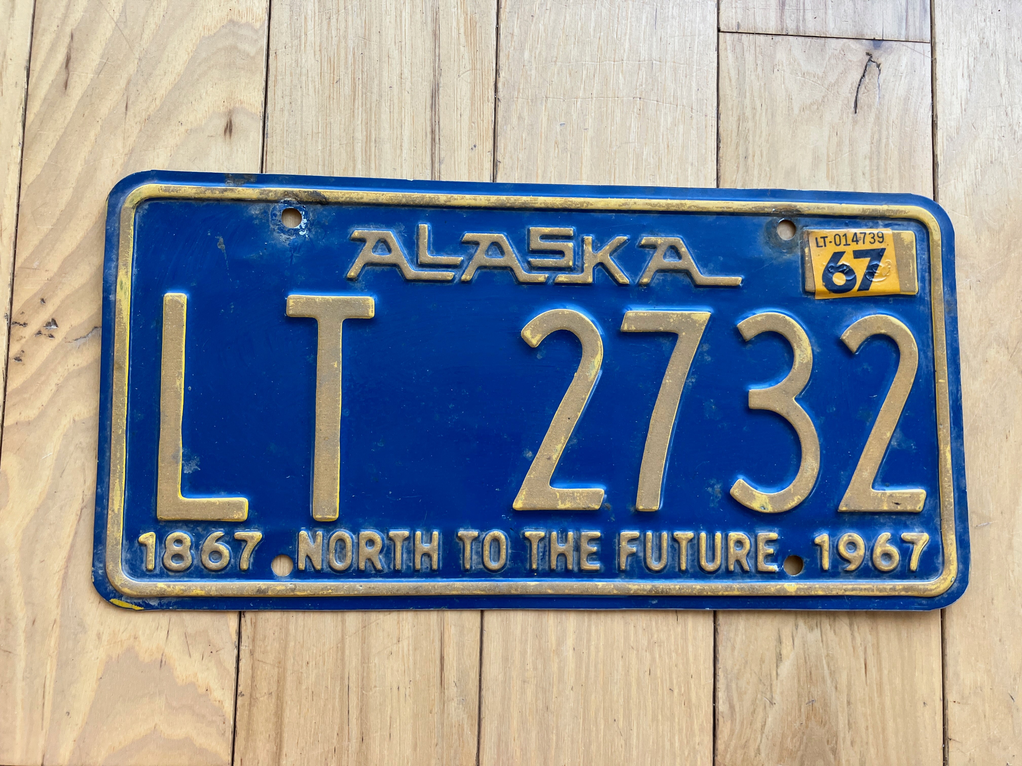1967 Alaska License Plate - RusticPlates