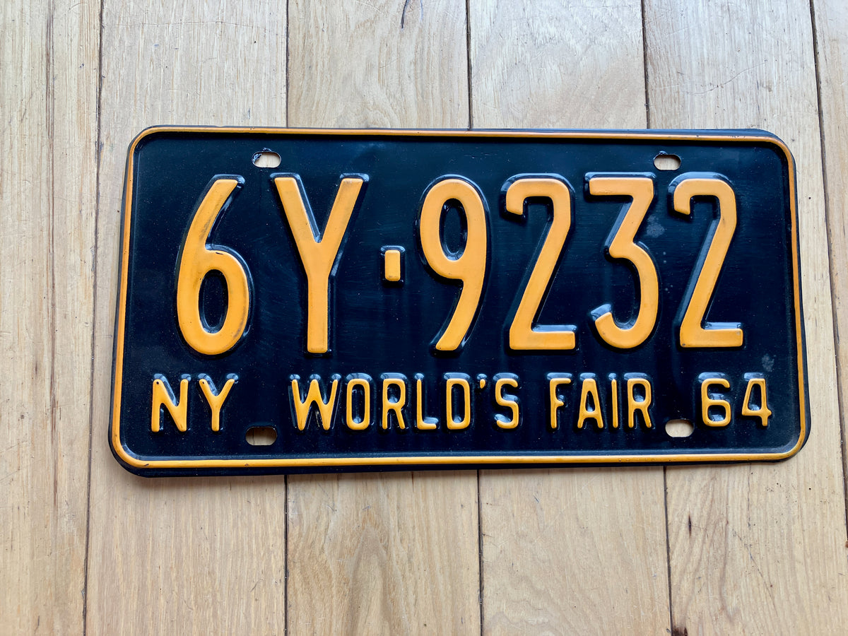 1964 New York Worlds Fair License Plate – RusticPlates