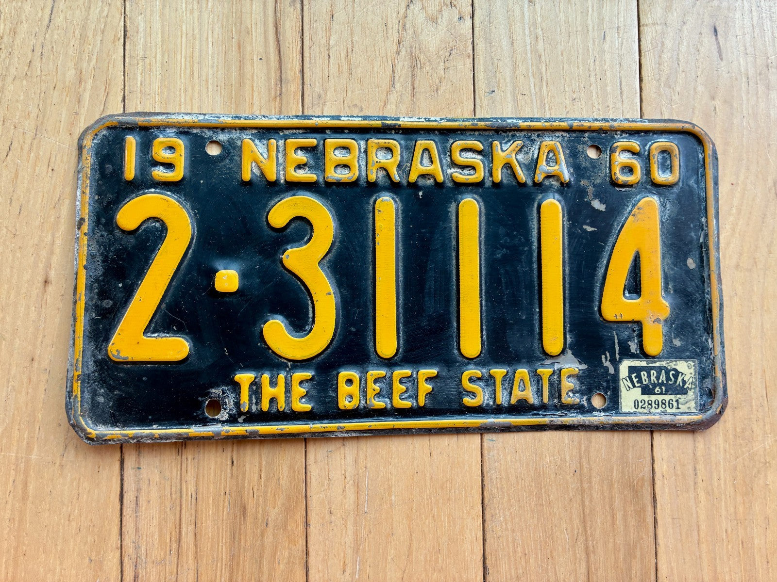 1960 1961 Nebraska License Plate – RusticPlates