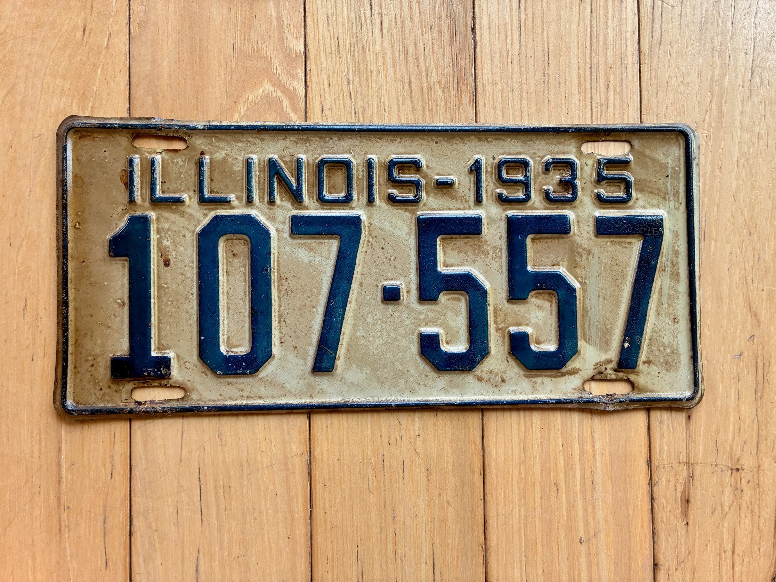 1938・'1939 ILLINOISライセンスプレート／VINTAGE 1938・'1939