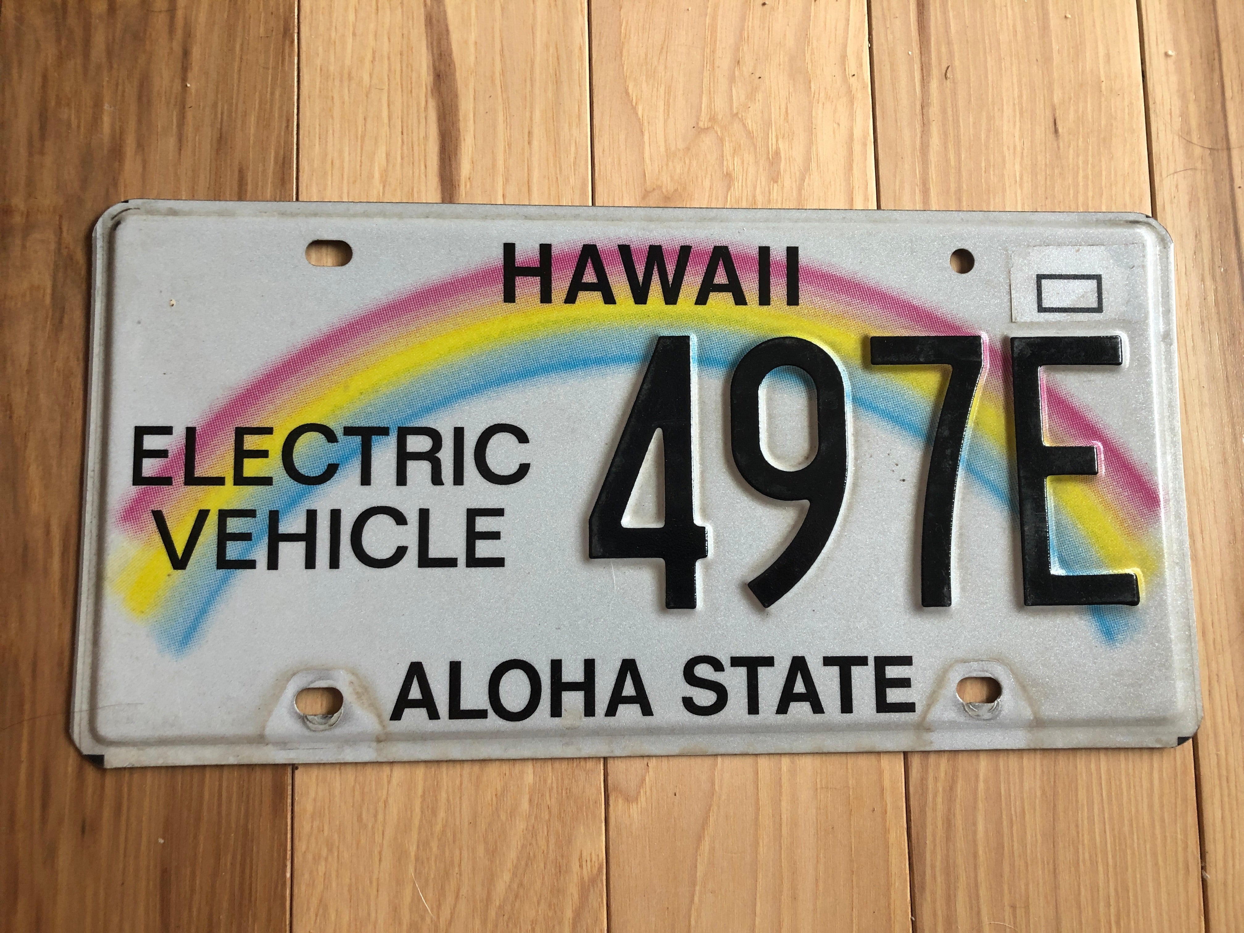 Hawaii Electric Vehicle License Plate – RusticPlates