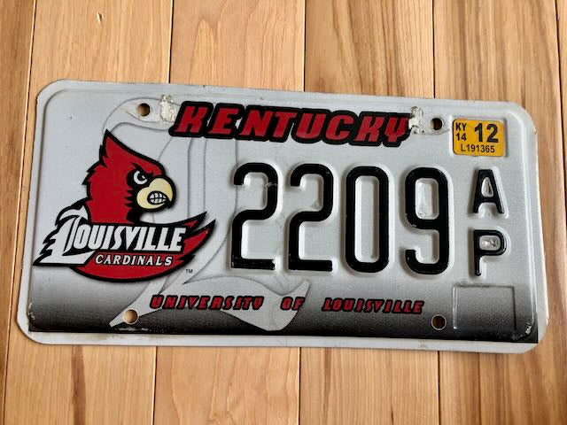 LOUISVILLE CARDINALS CAR TRUCK TAG LICENSE PLATE METAL SIGN