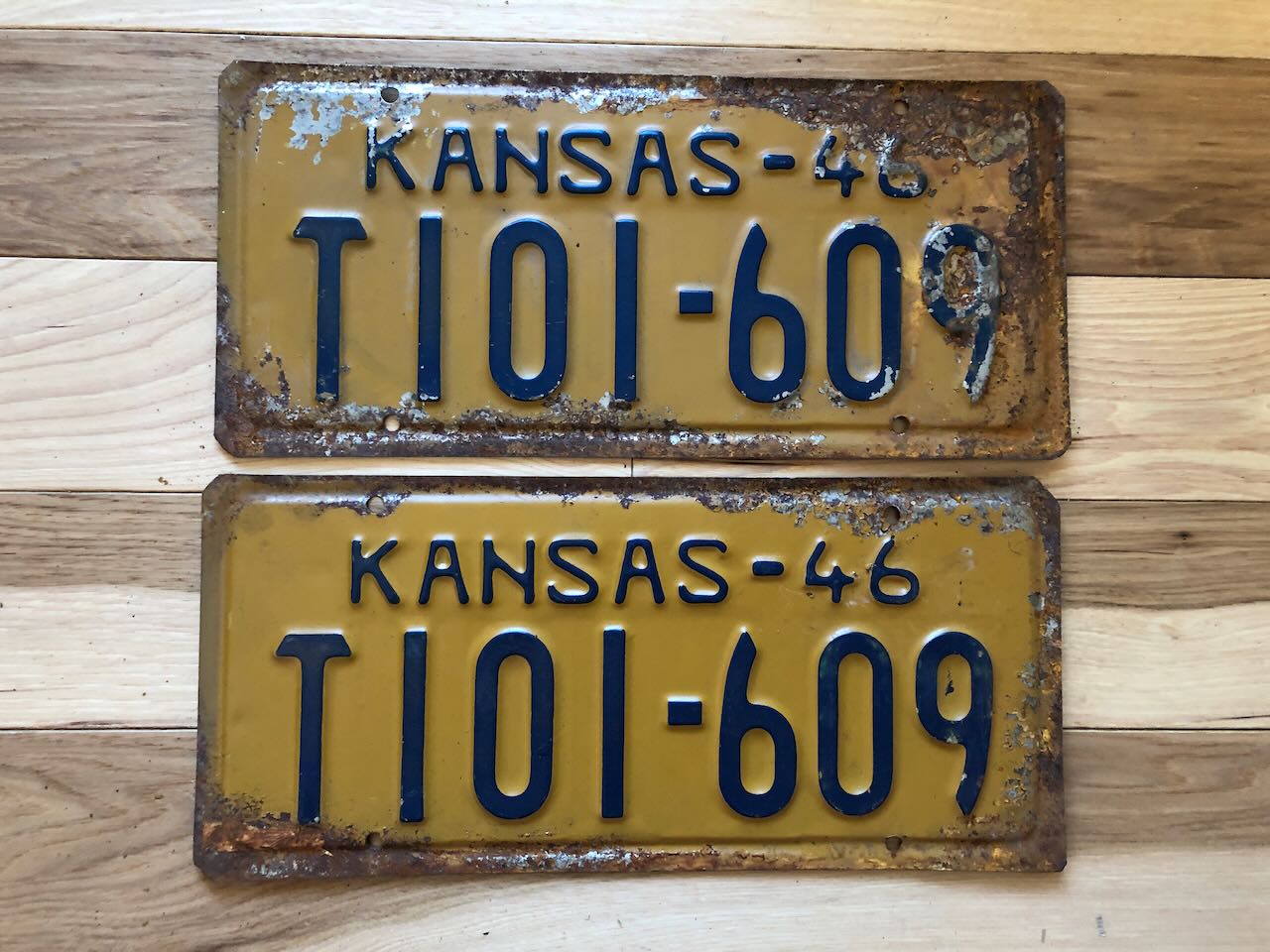 Pair of 1946 Kansas License Plates – RusticPlates