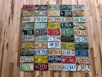 Vintage Lot of 50 License Plates - All 1979 & Older