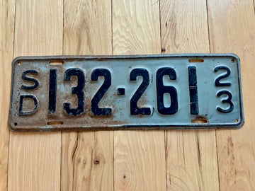 1923 South Dakota License Plate