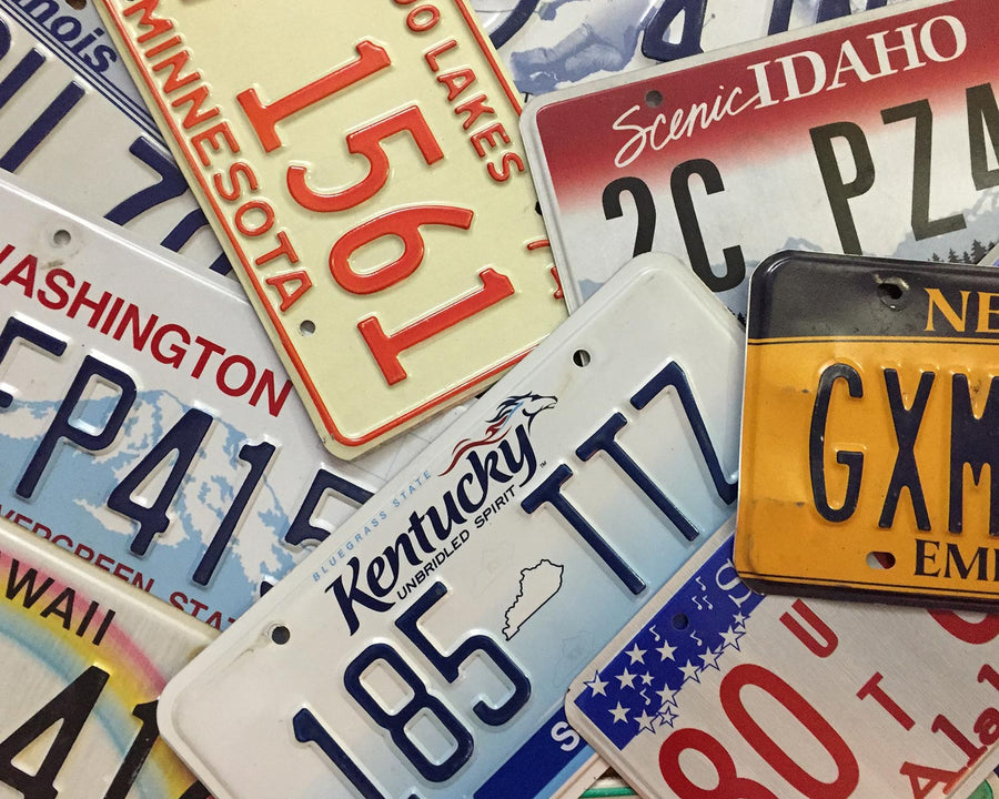 Pick A State License Plate Listing In Good Condition