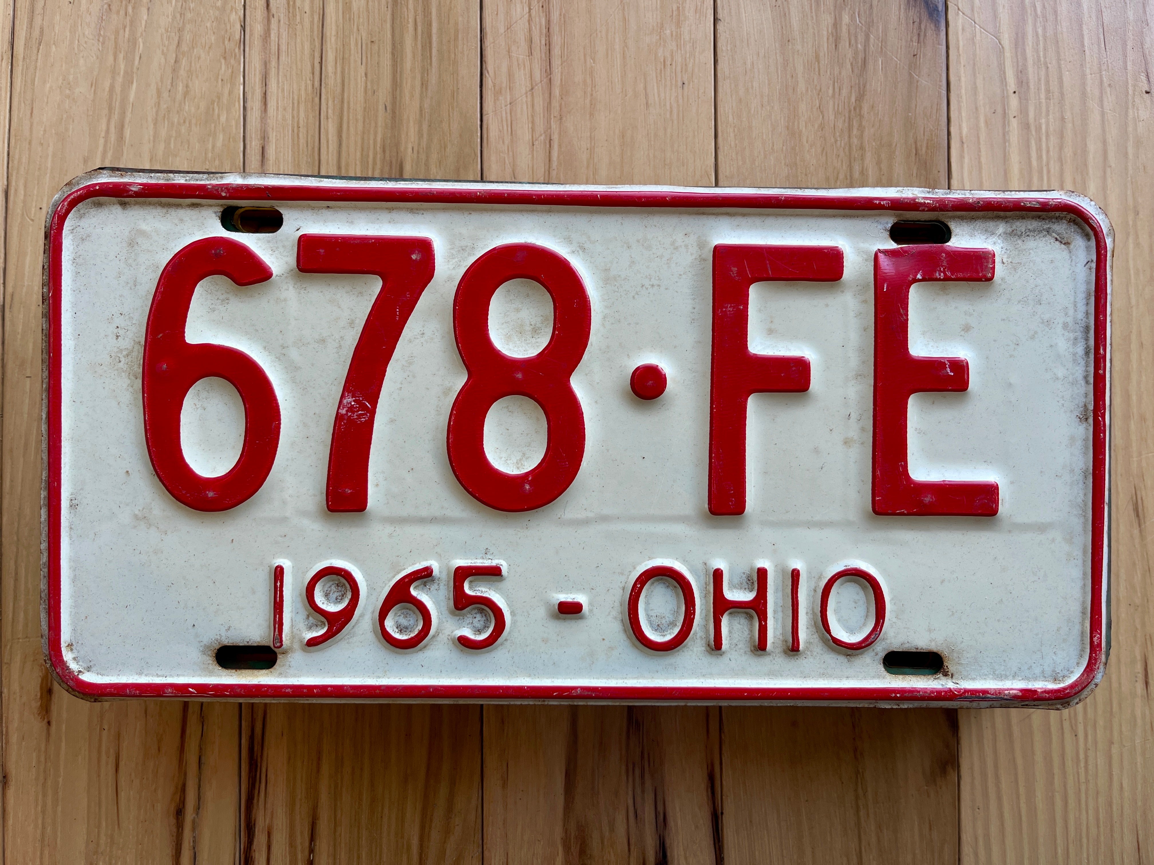 1965 Ohio License Plate RusticPlates