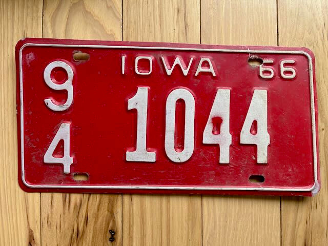 1966 Iowa License Plate – RusticPlates