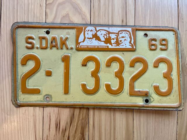 1969 South Dakota License Plate – RusticPlates
