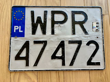 Larger Size Poland License Plate