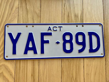 Australia Capital Territories License Plate