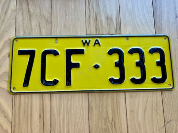 Western Australia License Plate