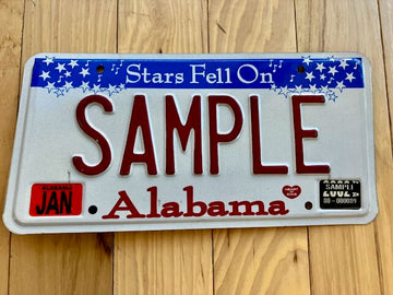 2002 Alabama Sample License Plate