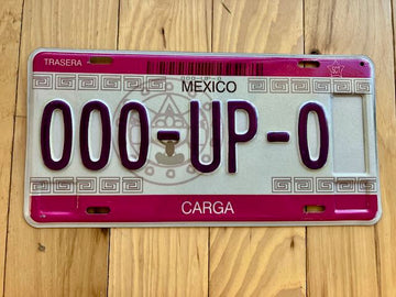 Mexico Carga Sample License Plate