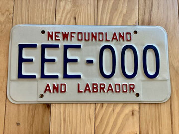 Newfoundland and Labrador Sample License Plate
