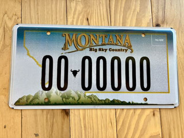 Montana Sample License Plate