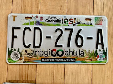 Coahuila Mexico License Plate