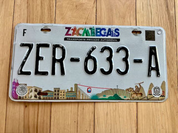 Zacatecas Mexico License Plate