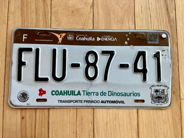 Coahuila Mexico License Plate