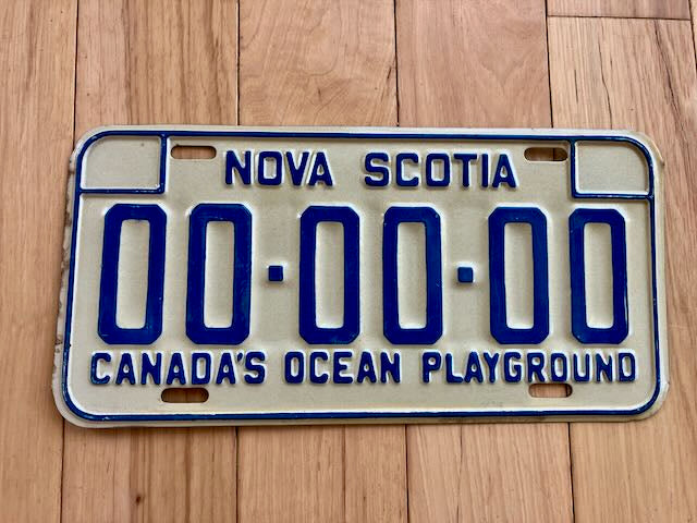 Nova Scotia Sample License Plate