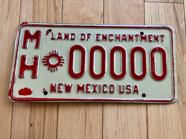 New Mexico Sample License Plate