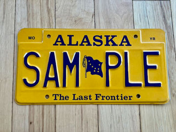 Alaska Sample License Plate