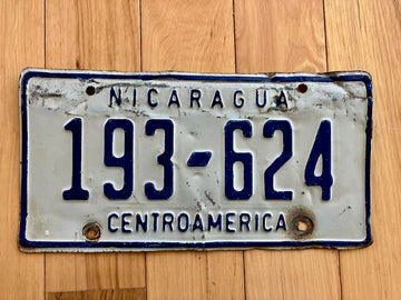 Nicaragua License Plate