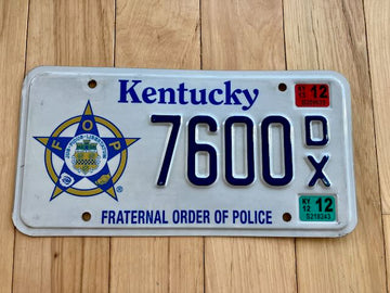 Kentucky Fraternal Order of Police License Plate