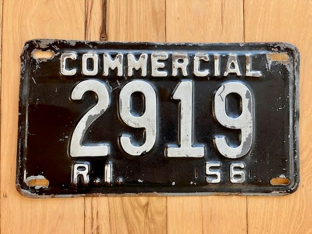 1956 Rhode Island Commercial License Plate