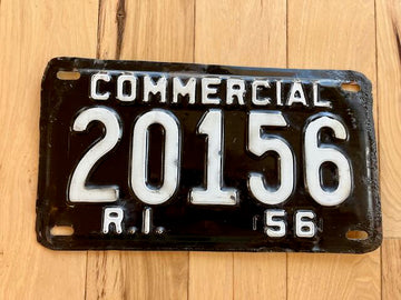 1956 Rhode Island Commercial License Plate