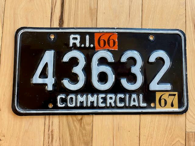 1966 Rhode Island Commercial License Plate