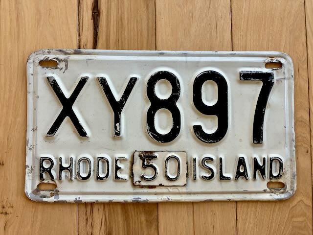 1950 Rhode Island License Plate
