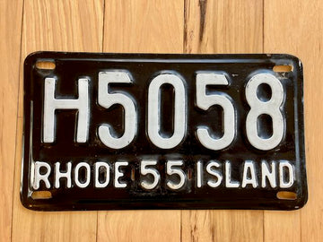 1955 Rhode Island License Plate