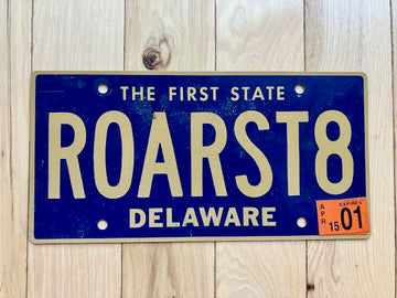 Delaware Vanity License Plate - Roarst8