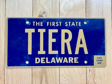 Delaware Vanity License Plate - Tiera