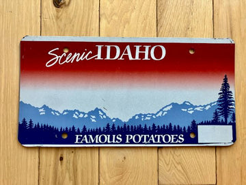Idaho Blank License Plate