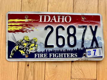 Idaho Fire Fighter License Plate