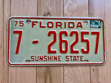 1976 Florida License Plate