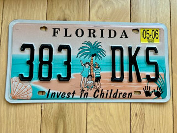 2006 Florida Invest In Children License Plate