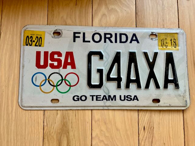 2018 Florida Go Team USA License Plate
