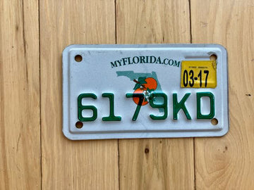 2017 Florida Motorcycle License Plate