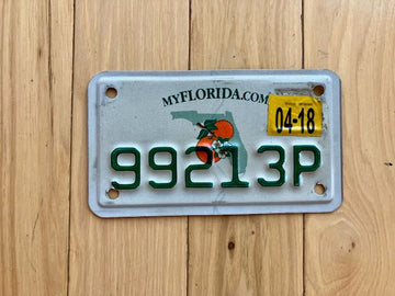 2018 Florida Motorcycle License Plate