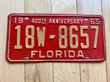 1965 Florida License Plate