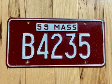 1959/1960 Massachusetts License Plate