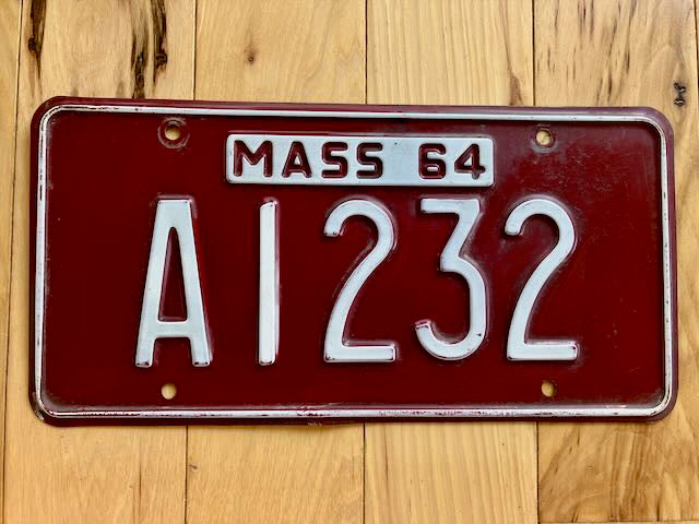 1964 Massachusetts License Plate