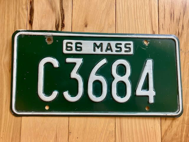 1966 Massachusetts License Plate