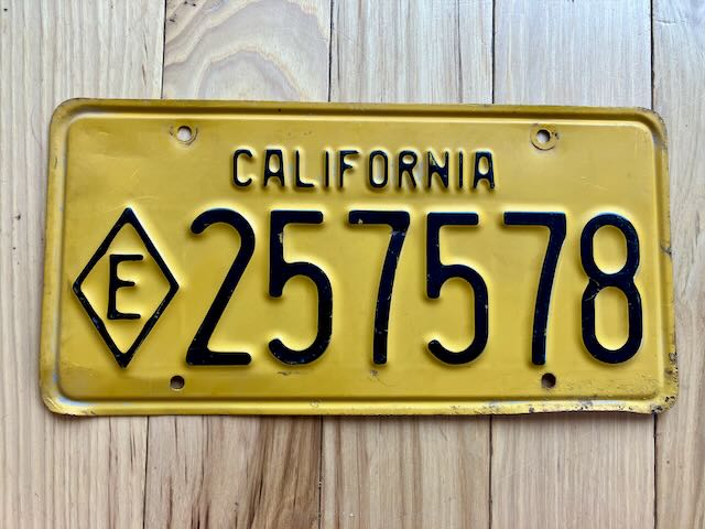 California Exempt License Plate